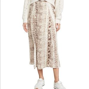 re:named Women's Ethan Snake Midi Skirt